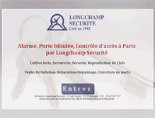Tablet Screenshot of longchamp-securite.fr